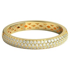 Diamant-Hochzeitsring 14K Massivgold Verlobungsring mit Diamant für Valentin Geschenk