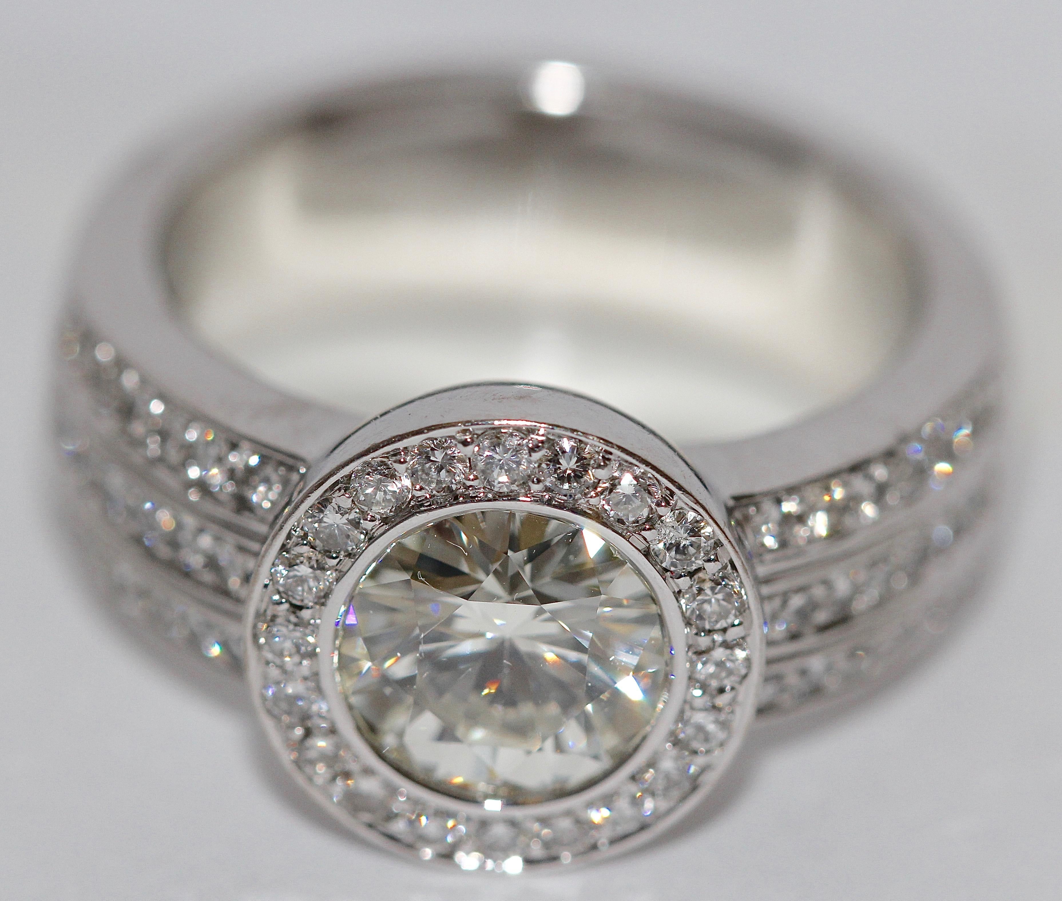 6.8-carat milano diamond engagement ring