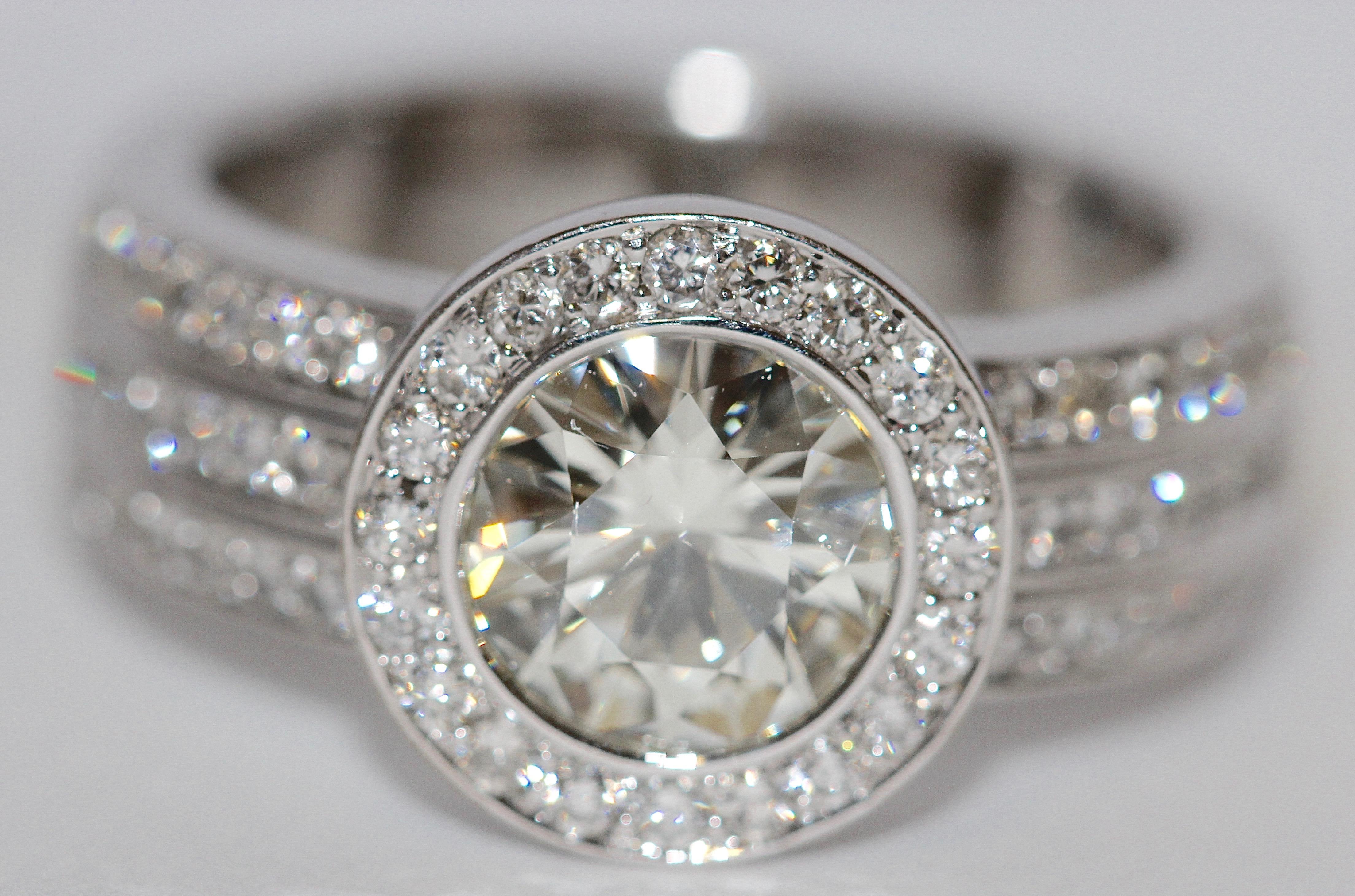 2.1 carat diamond ring