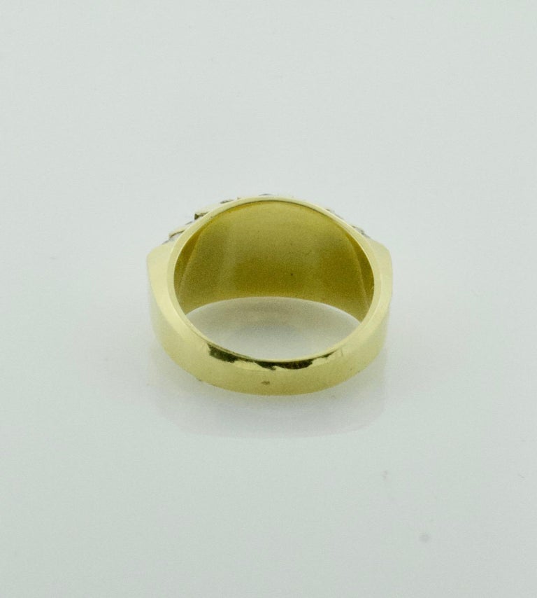 Diamond Wedding or Fashion Ring in 18 Karat Yellow Gold, circa 1970s ...
