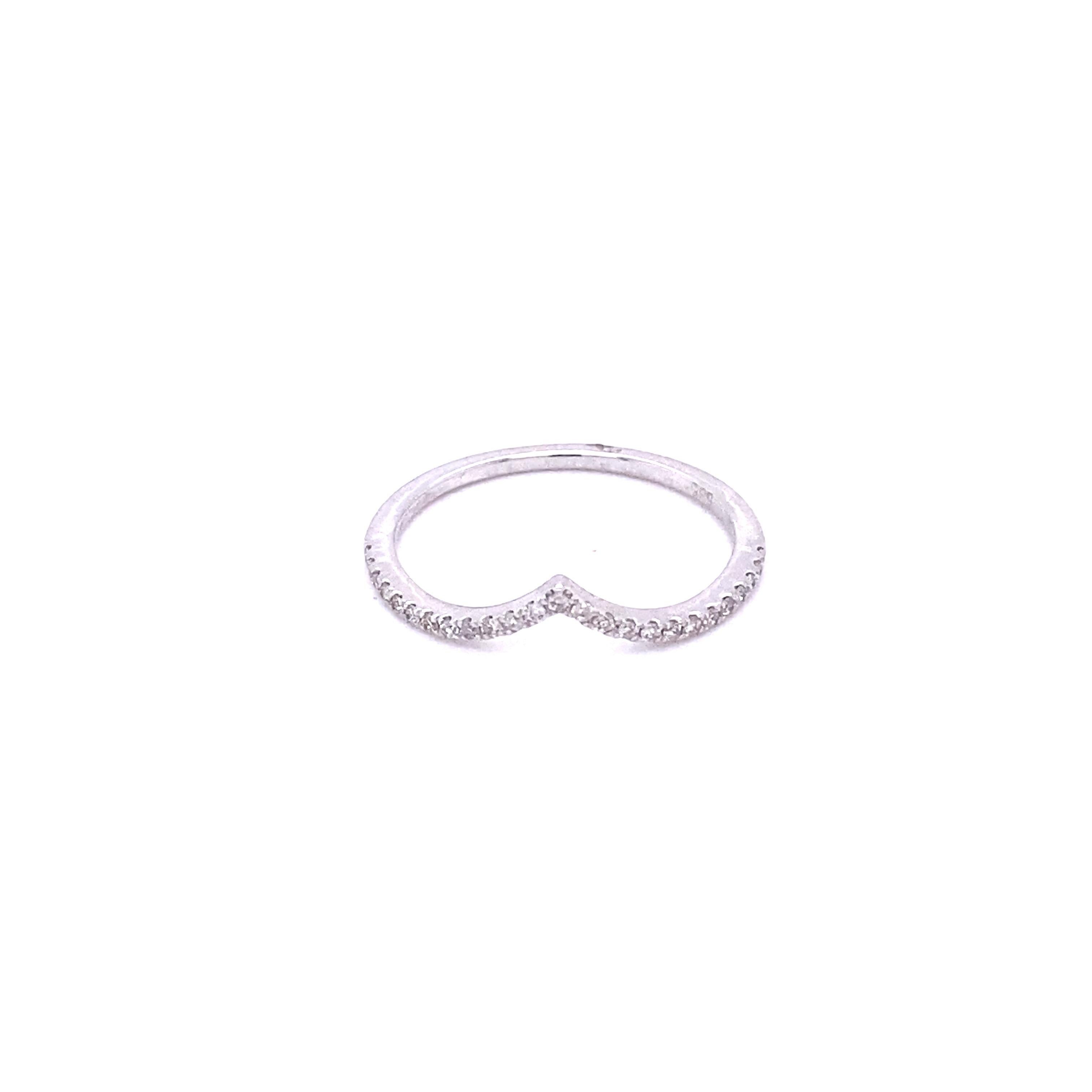 white gold minimalist ring