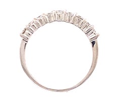 Anello nuziale con diamante per anniversario .60ct G-H/VS-SI 14K Fatto per essere impilato