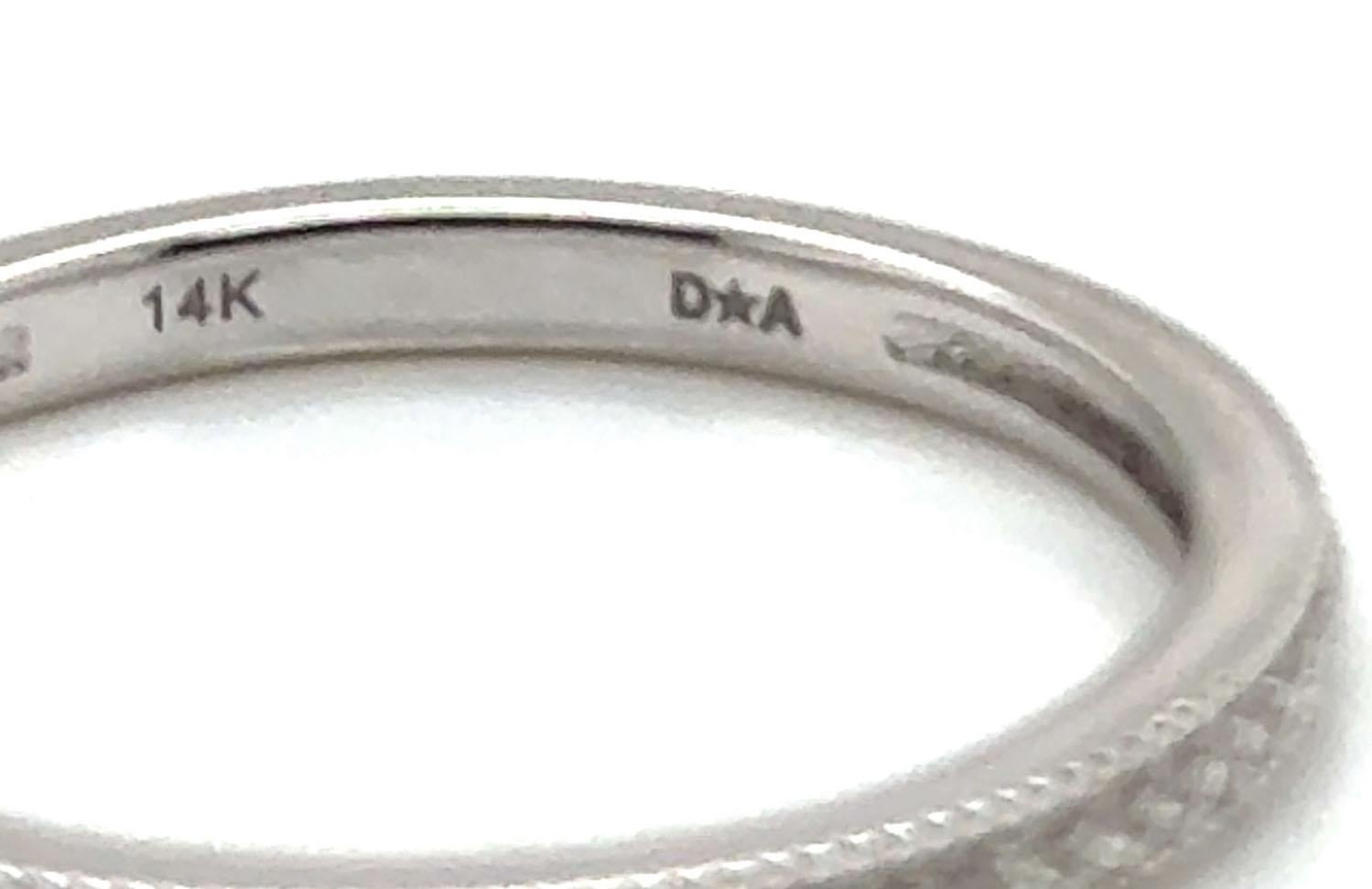 Women's Brand New Diamond Wedding Ring Anniversary Band Mined F-G VS 14K MIlgrain For Sale