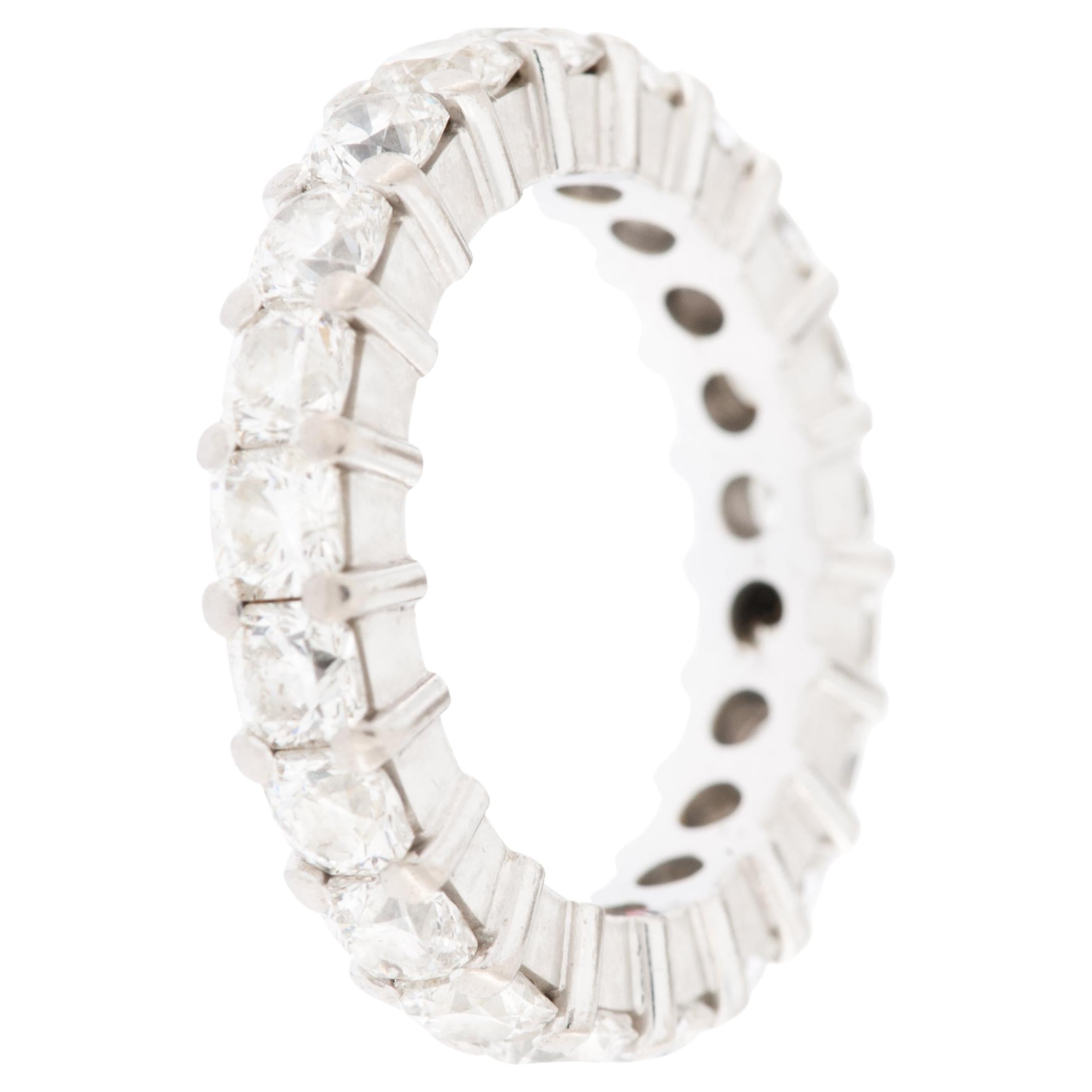 HRD Certificado Raro Diamantes talla Flandes Anillo Eternidad Oro Blanco en venta