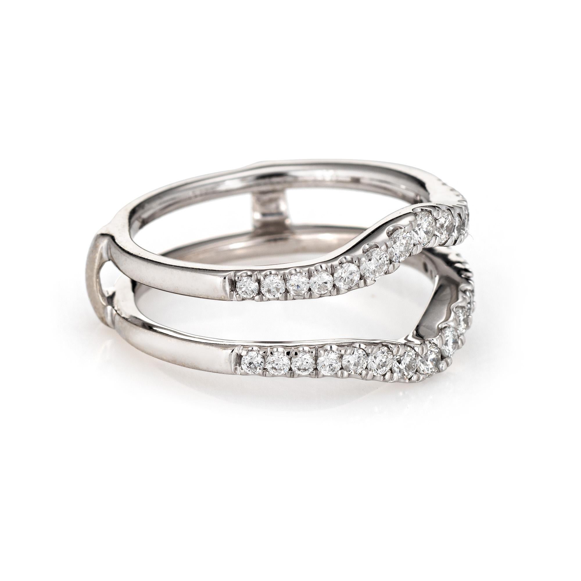 white gold ring guards and wraps