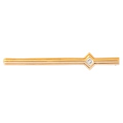 Diamond White and Yellow Gold 18K Brooch