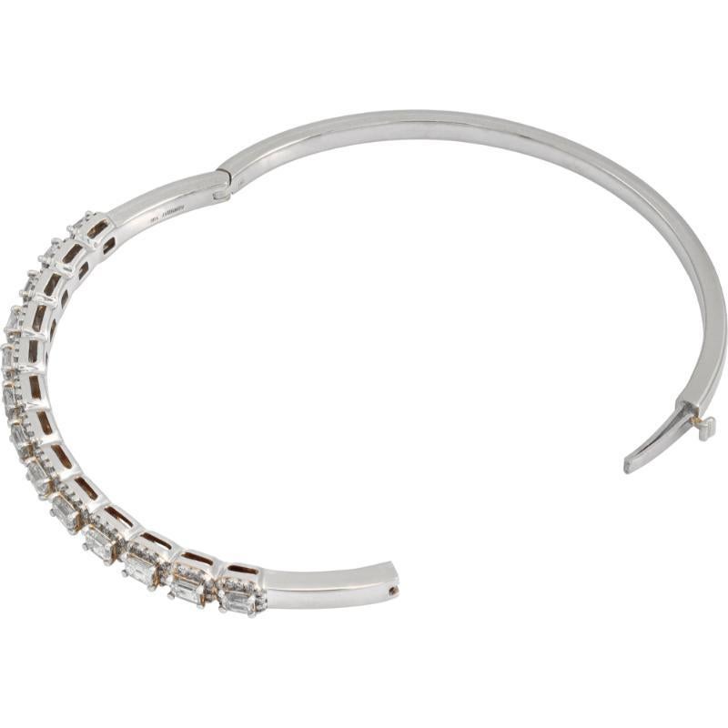 Bracelet jonc en or blanc et jaune Pour femmes en vente