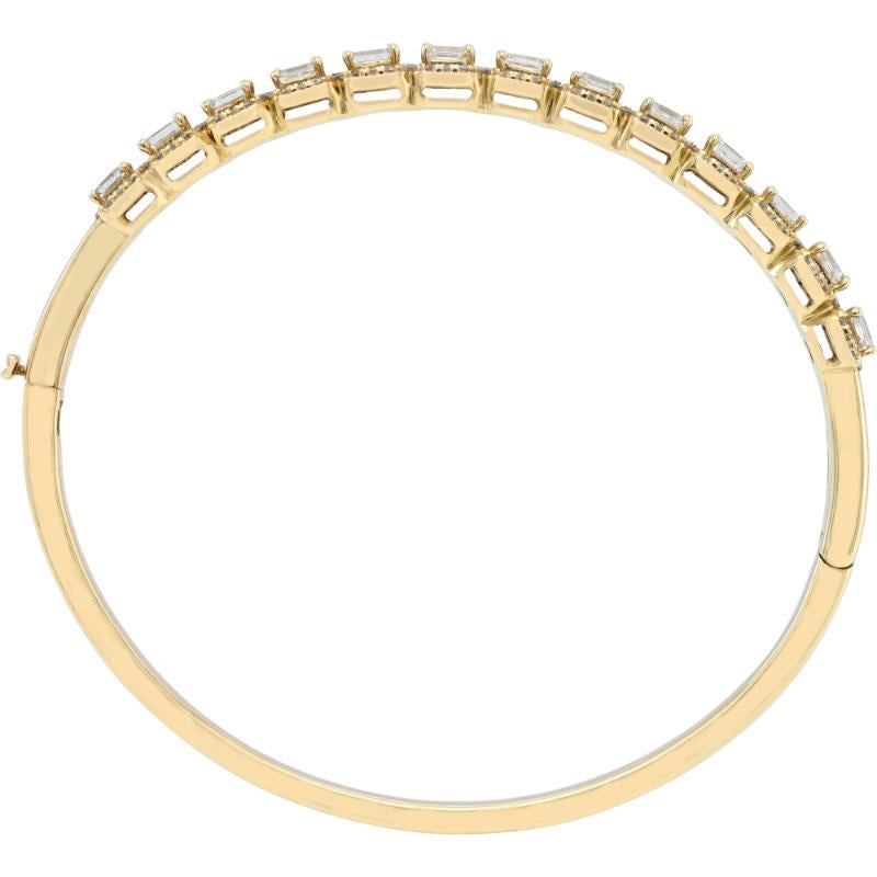 Bracelet jonc en or blanc et jaune en vente 1