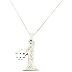 Diamant-Halskette aus Weißgold #1