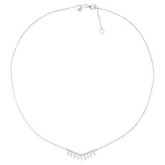 Collana con diamanti in oro bianco 18 carati