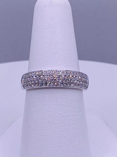 Diamond White Gold Band Ring