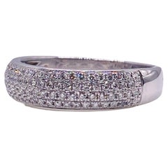 Diamond White Gold Band Ring