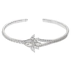 Diamond White Gold Bangle