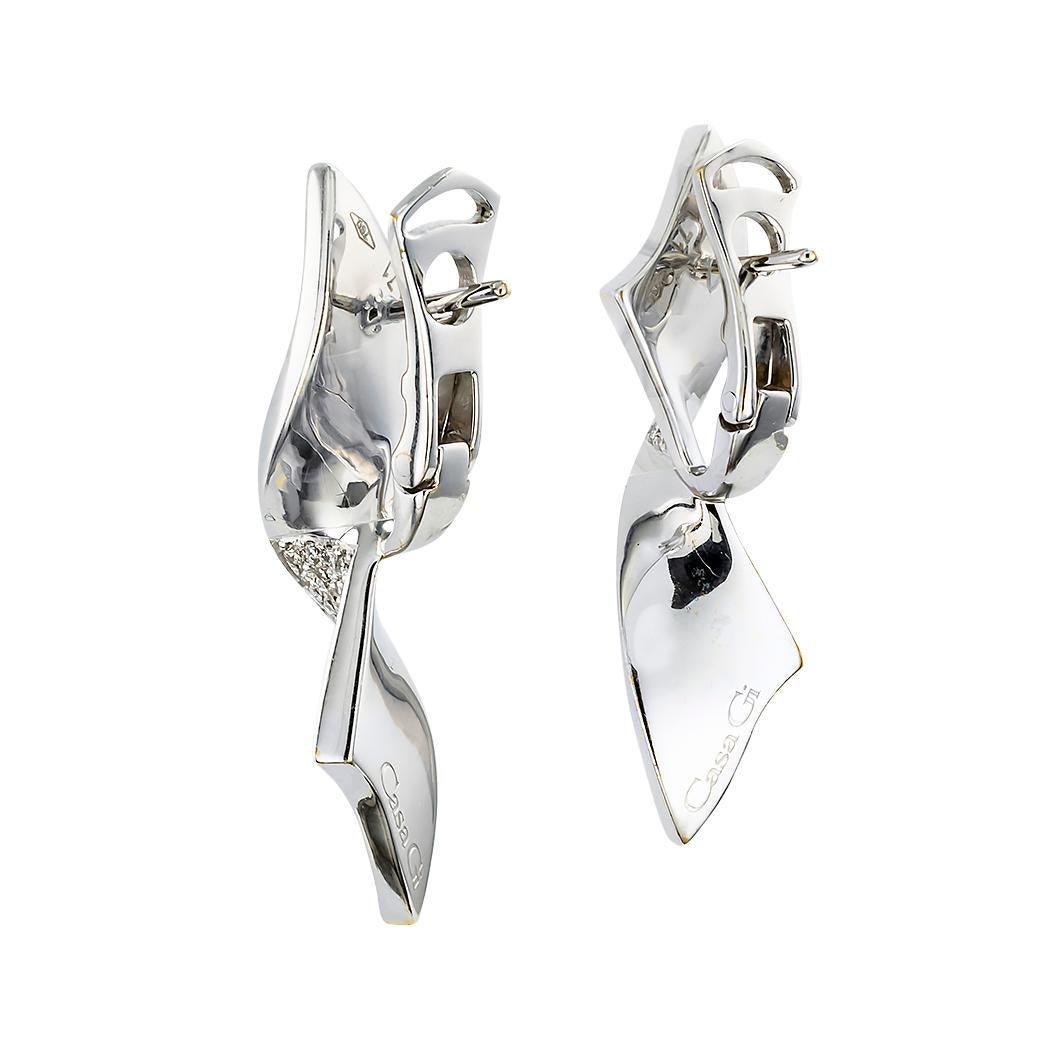 diamond bow earrings