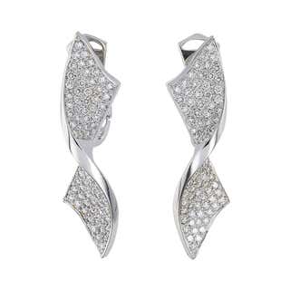 Chanel Diamond White Gold Camellia Flower Earrings at 1stDibs | chanel ...