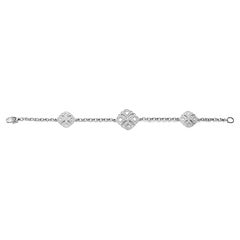 Bracelet en or blanc et diamants