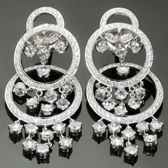 Diamond White Gold Chandelier Earrings