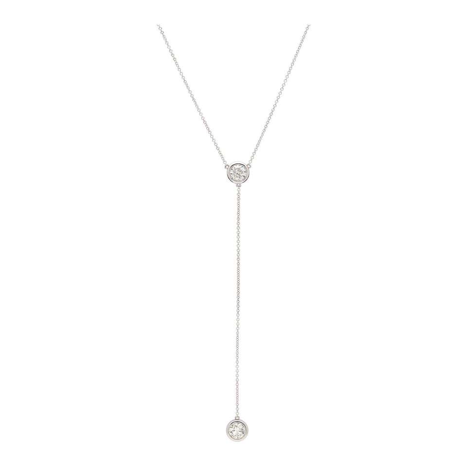 Laura Munder Pink Opal Diamond Drop White Gold Necklace For Sale at ...