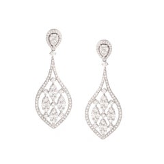 Diamant-Ohrringe aus Weißgold mit Diamant