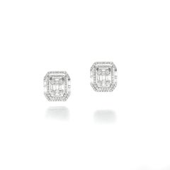 Diamond White Gold Earrings