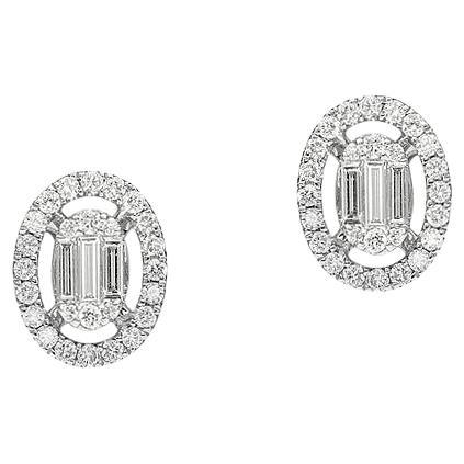 Diamond White Gold Earrings