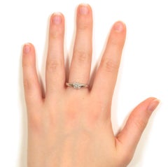 New Engagement Custom Ring Diamond White Gold Handcrafted in Italy