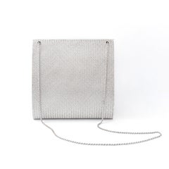 Diamond white gold evening bag