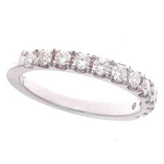 Diamond White Gold Half Eternity Wedding Ring