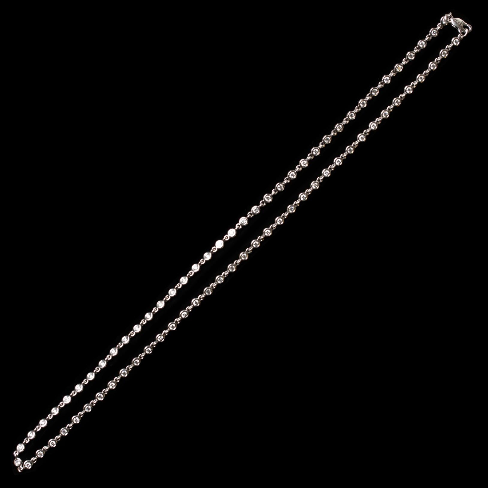 Diamond and White Gold Necklace 2