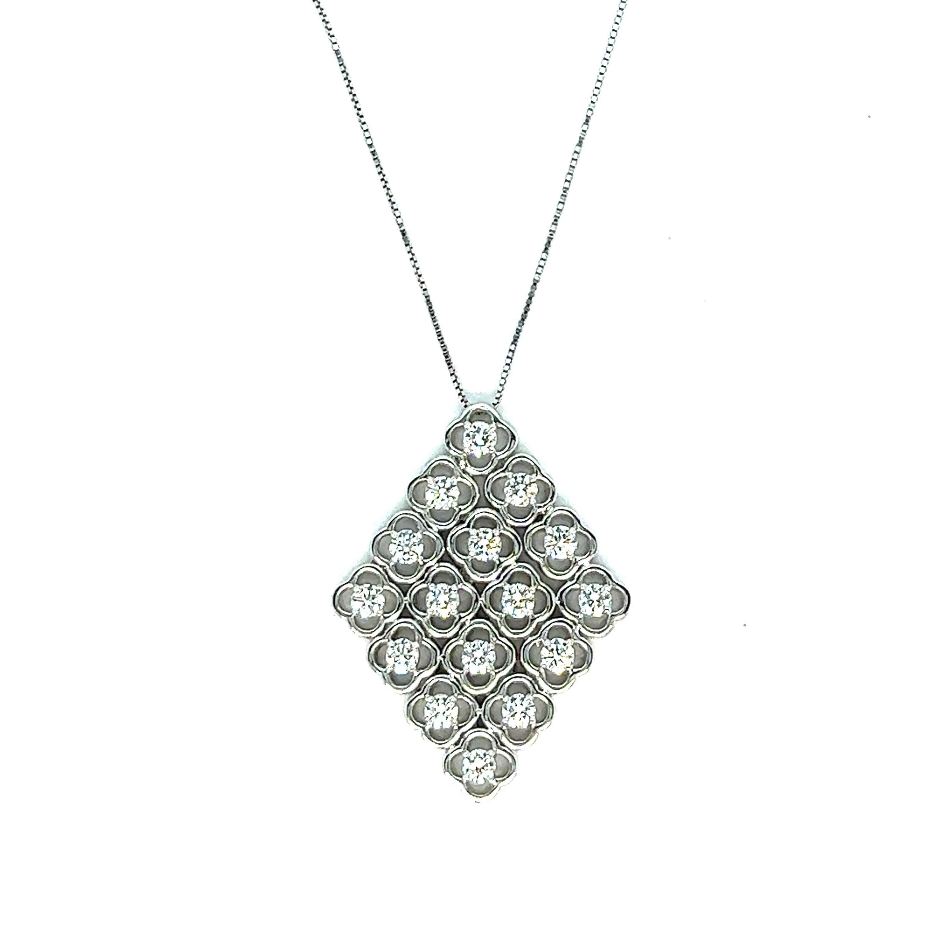 white gold diamond pendants