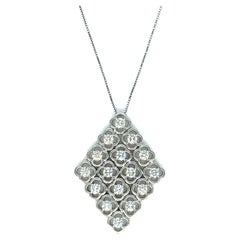 Diamond White Gold Pendant Necklace