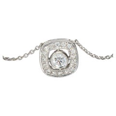 Diamond 
White Gold Pendant Necklace with Chain - 0.07ct VS2/E