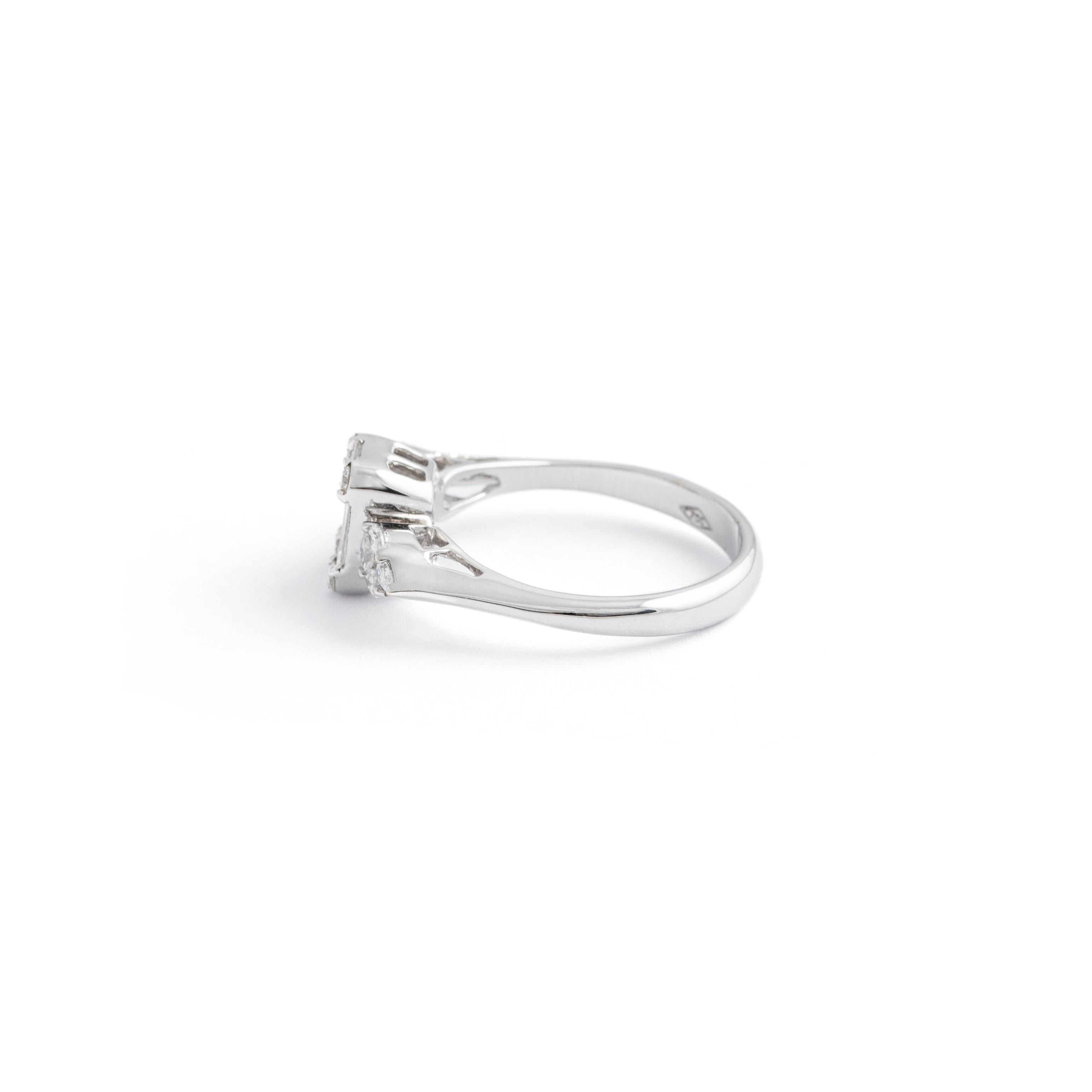 Diamond White Gold Ring For Sale 1