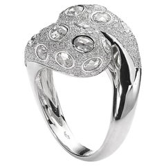 Bague en or blanc et diamants