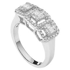 Bague en or blanc avec diamant