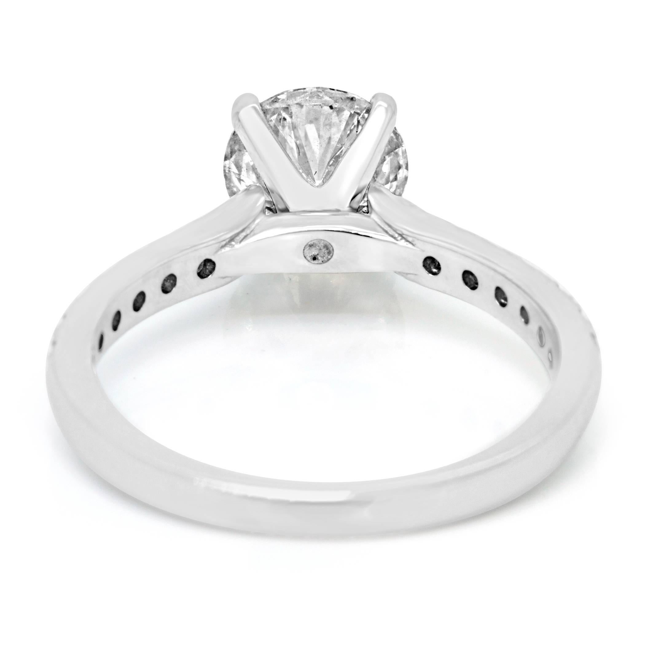 Diamond White Gold Solitaire Engagement Bridal Ring 3