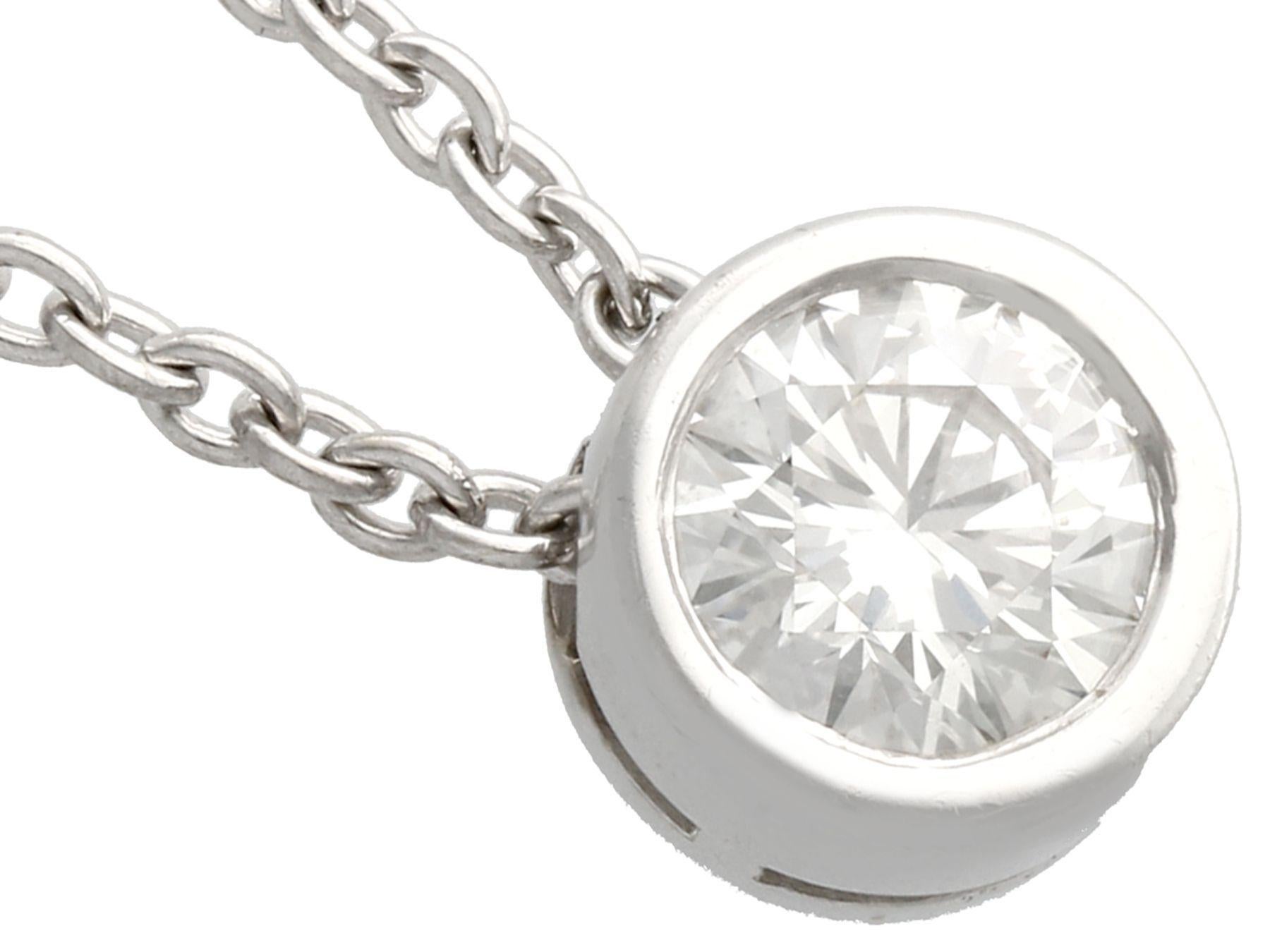 contemporary diamond pendant