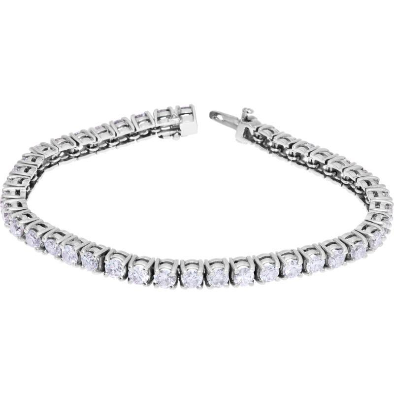 De las mujeres Pulsera de tenis de oro blanco con diamantes en venta
