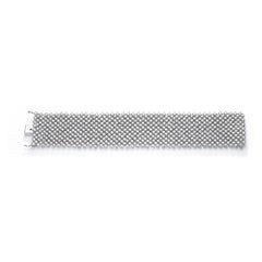 Diamond White Gold Wide Bracelet