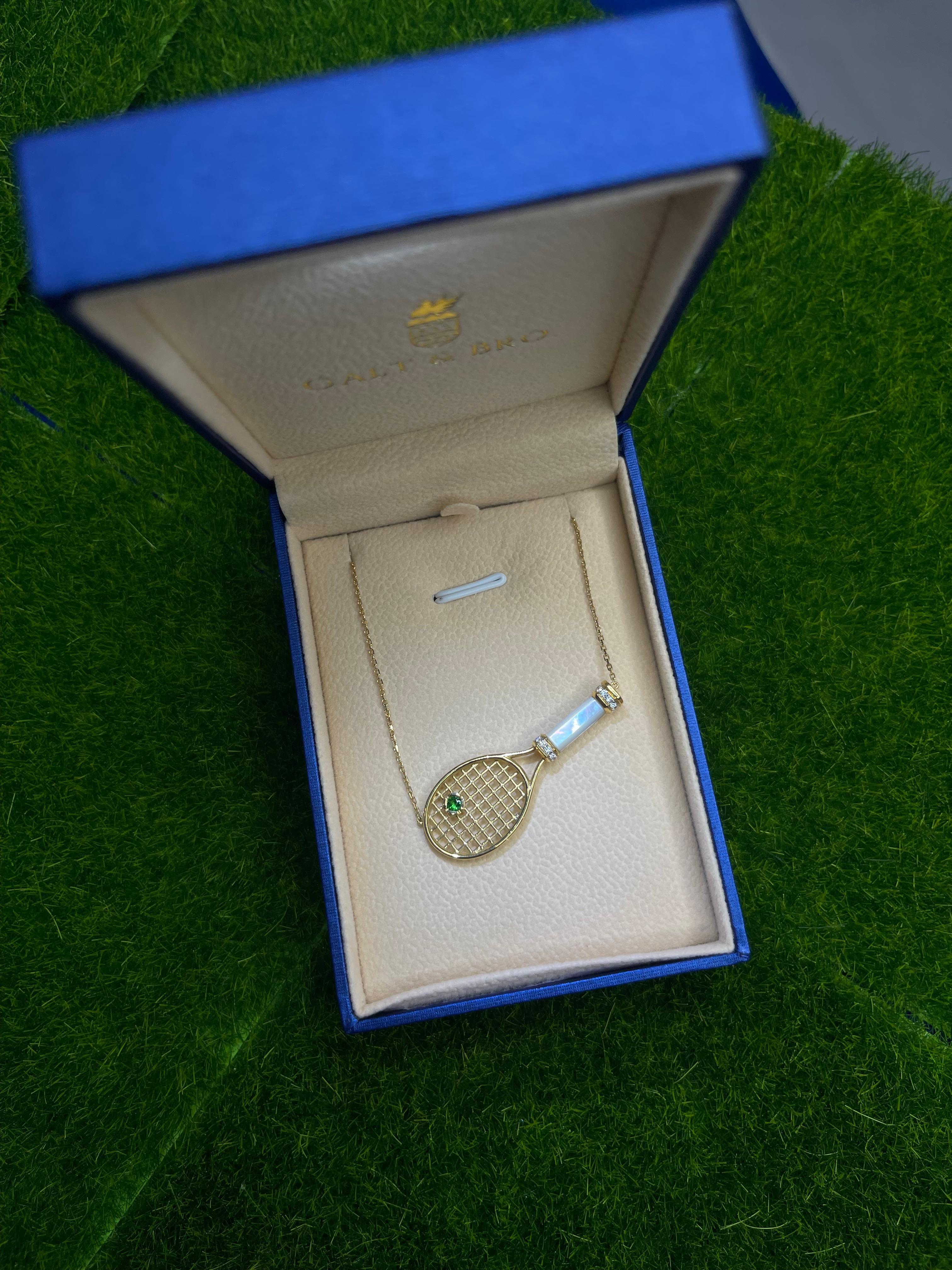 tiffany tennis racquet necklace