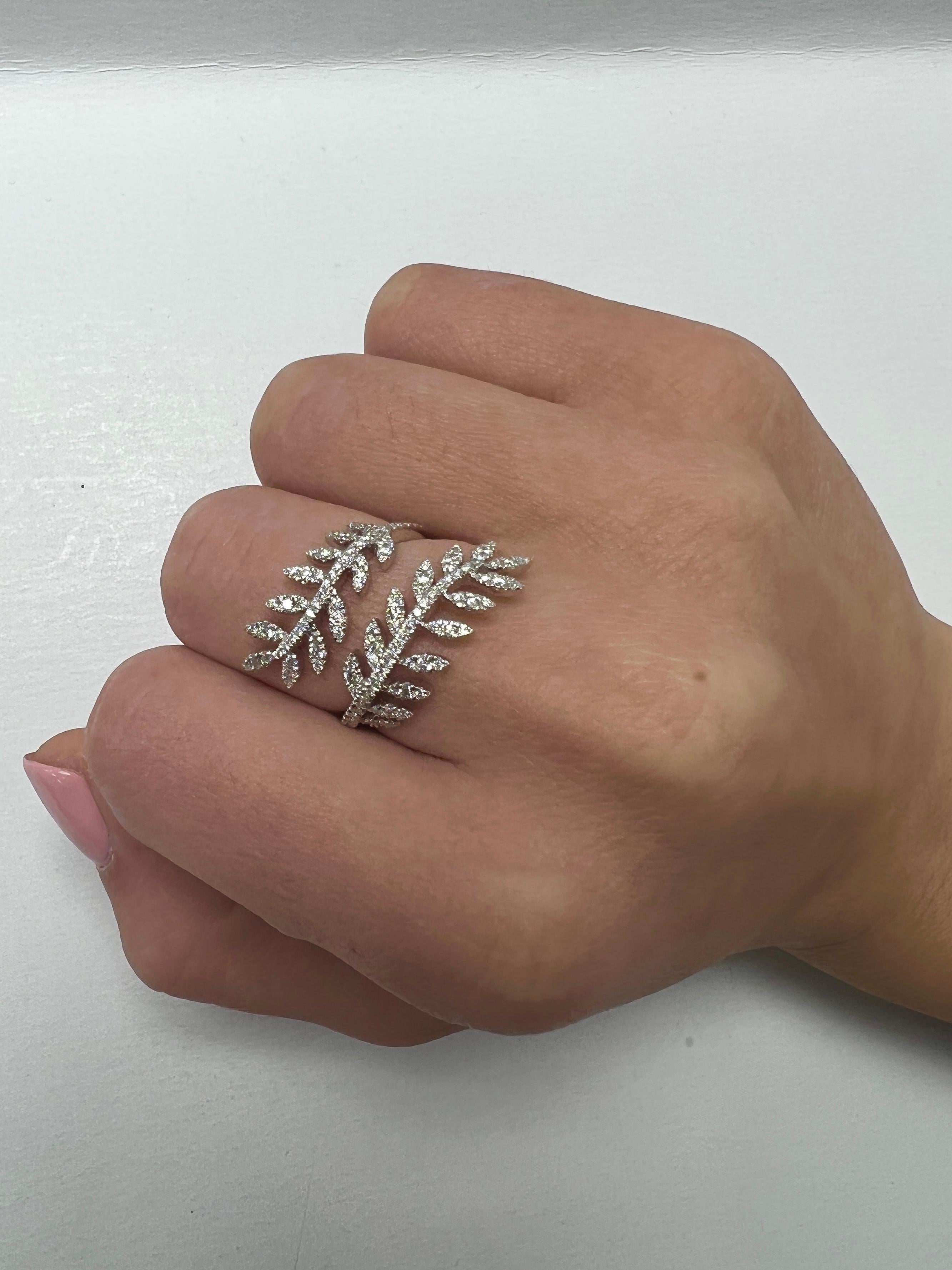Round Cut Diamond Wrap Around Ring For Sale