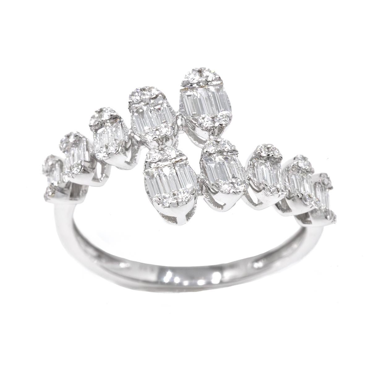 Women's Diamond Wrap Ring 0.69 cts. For Sale