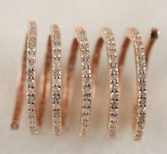 Diamond Wrap Ring 14k Gold Spiral Handmade NS22