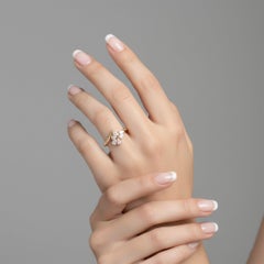 Diamond Wraparound 14K (or 18k upon request) Yellow Gold Open Ring