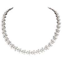 Classic Diamond Platinum Wreath Necklace For Sale at 1stDibs | diamond ...