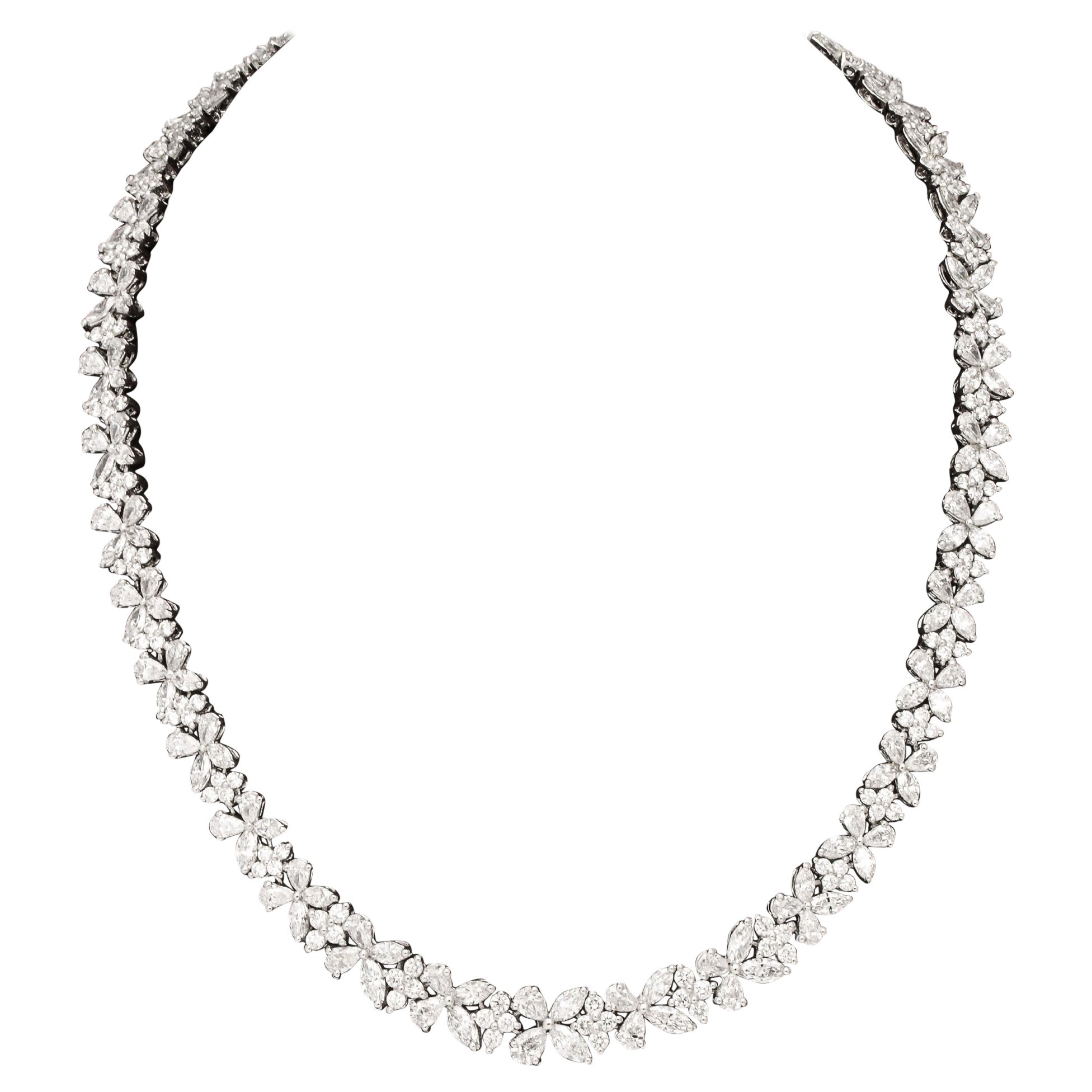 Diamantkranz-Halskette