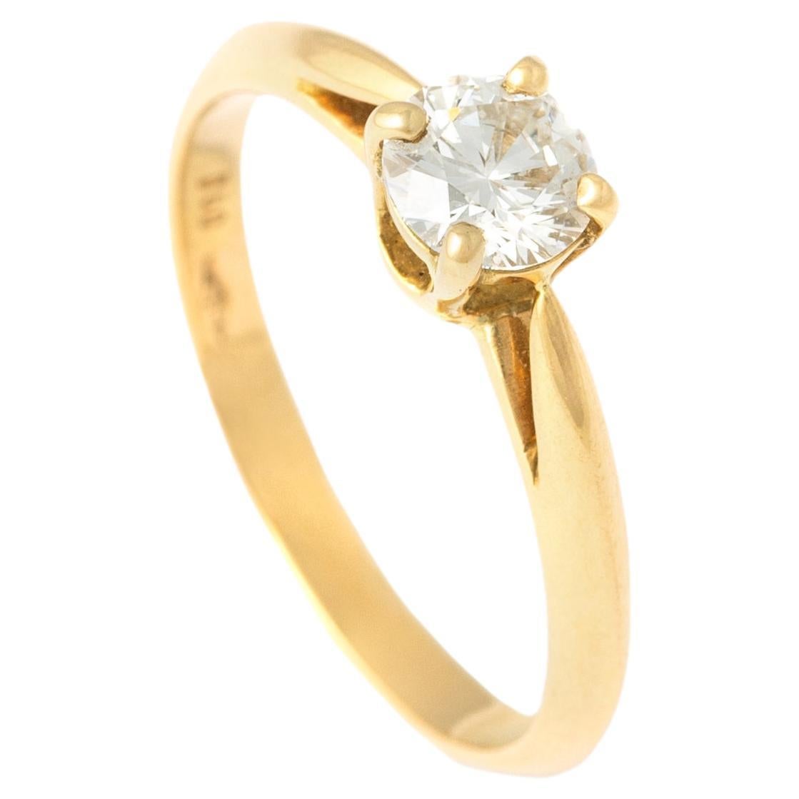 Diamant-Gelbgold 18K Ring