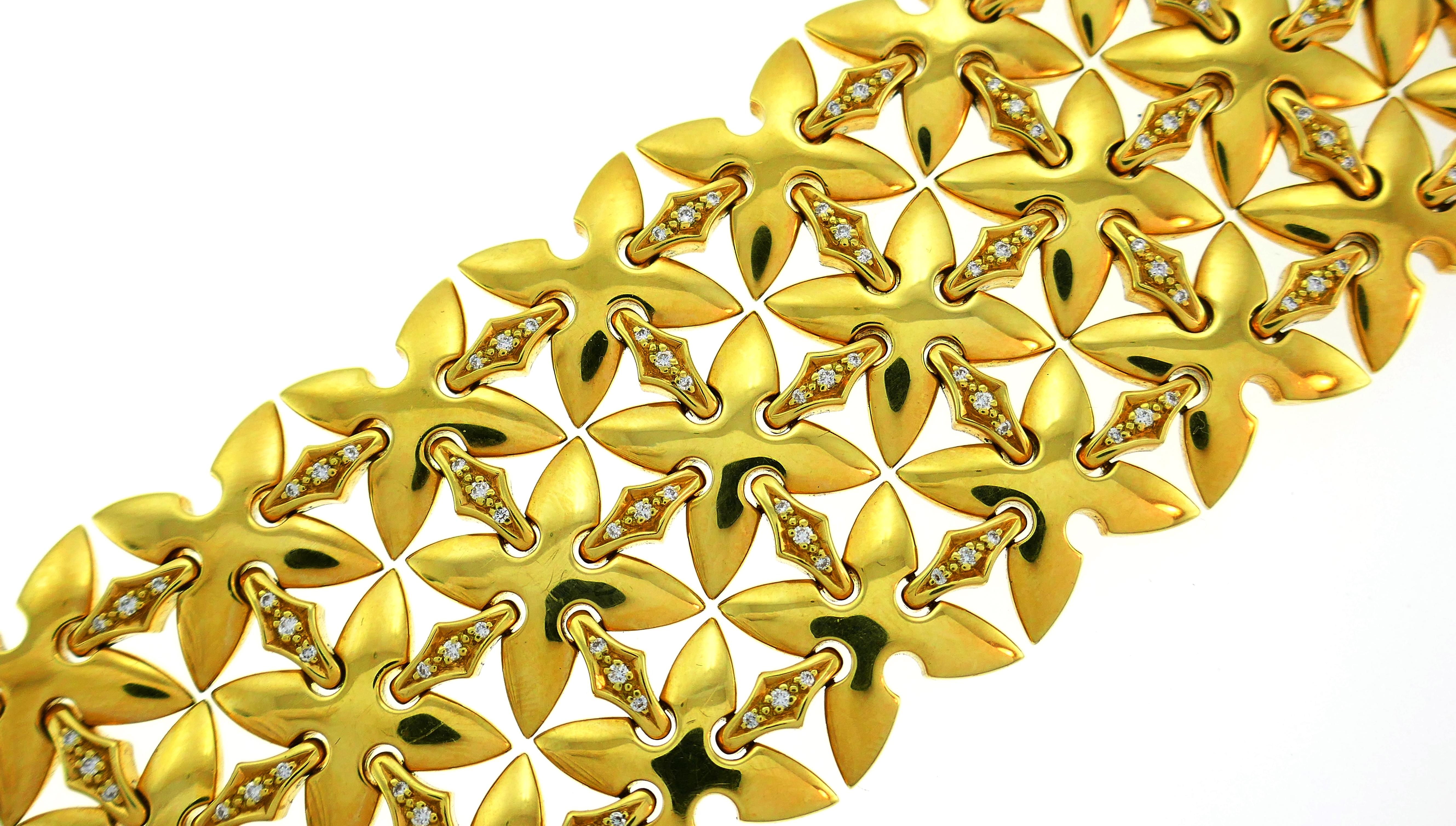 Women's Diamond Yellow Gold Bracelet by Stephen Webster