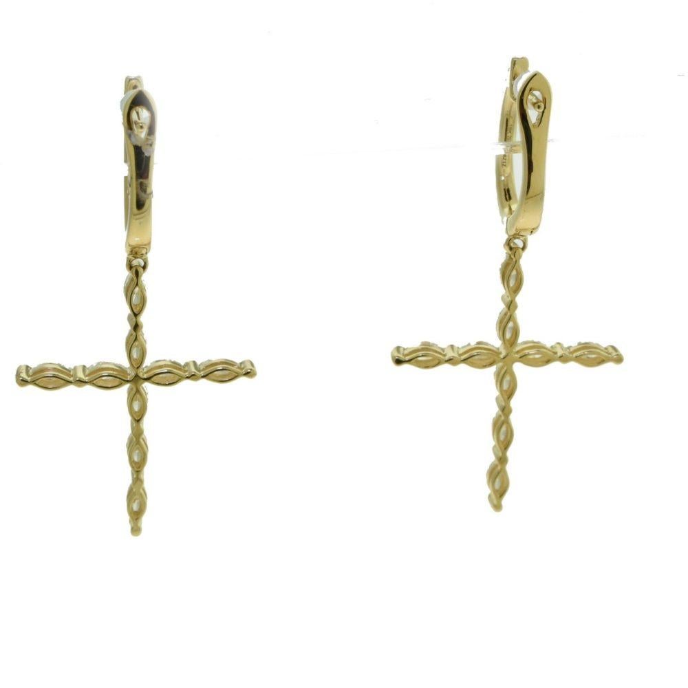 religious cross earrings