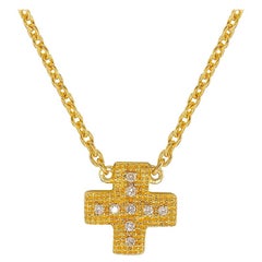 Diamond Yellow Gold Plate Pendant Necklace
DIAMOND in the SKY
Cross Diamond Yellow Gold Plate Pendant Necklace
DIAMOND in the SKY
Cross